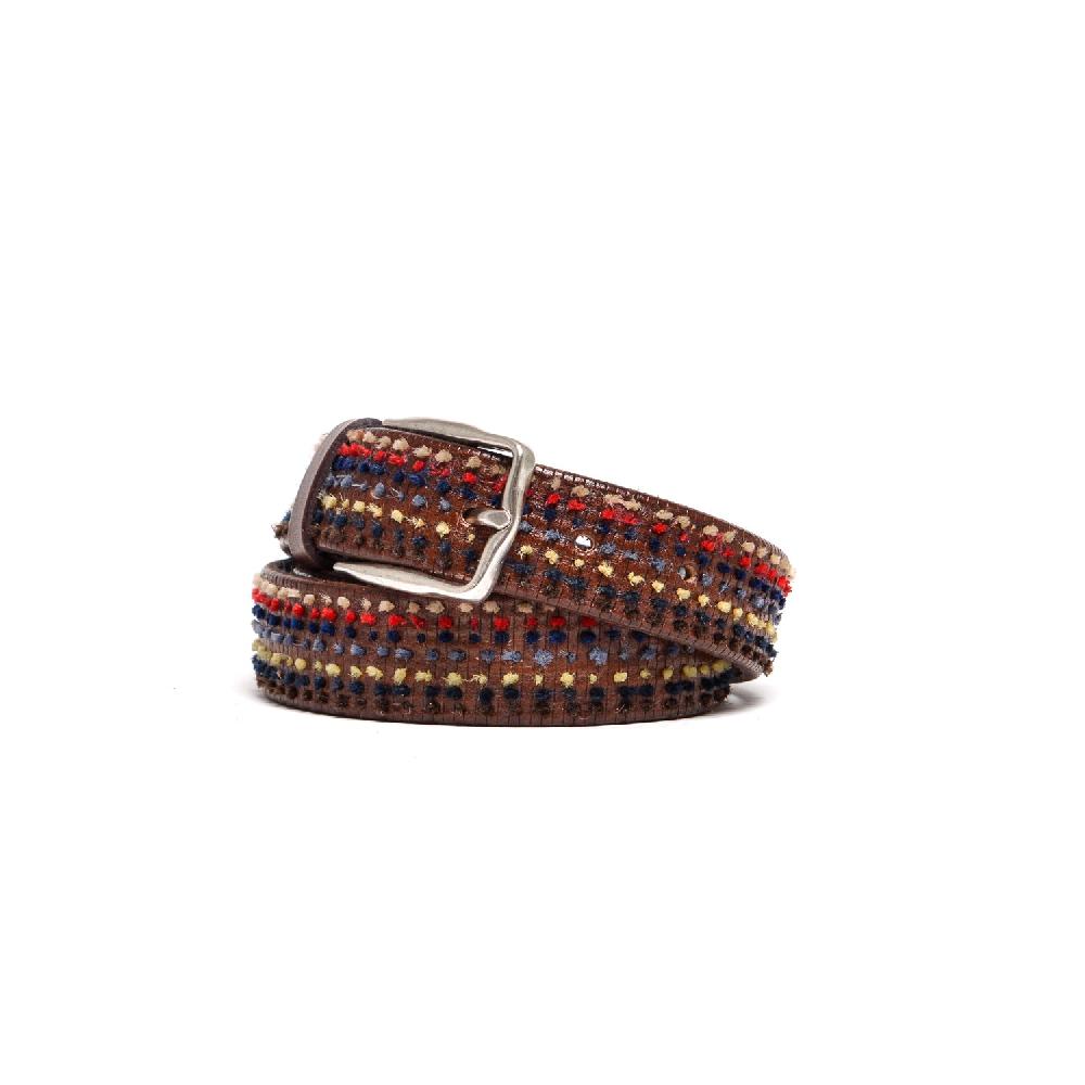 D'AMICO Cintura Rigata Ricamo Multicolor Hotsell