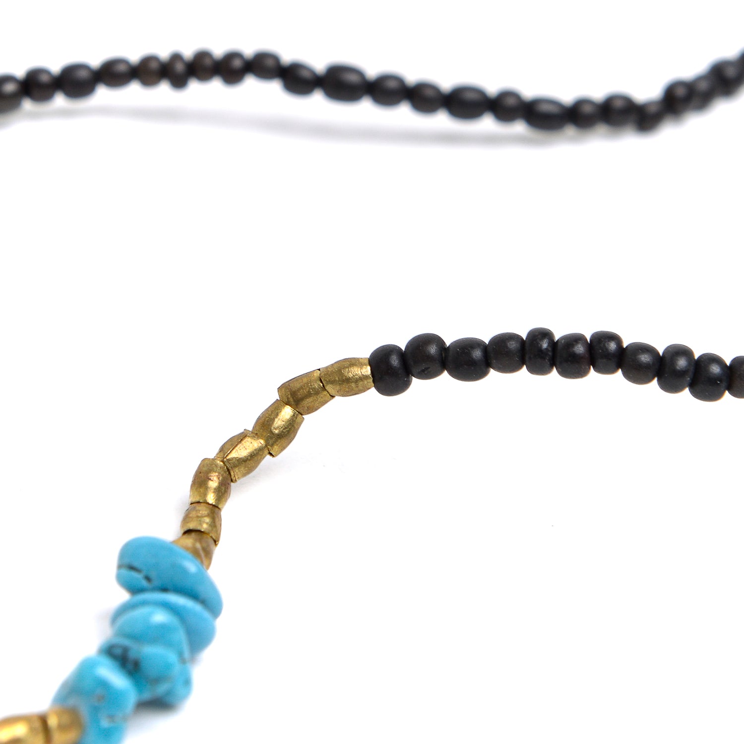 D'AMICO Collana Perline Corno + Piuma Promozione