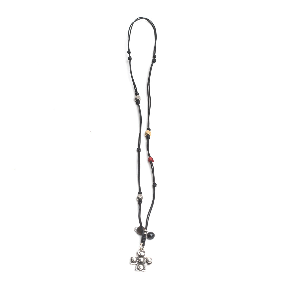 D'AMICO Collana Filo Cerato + Croce Medievale Fino Al -60%