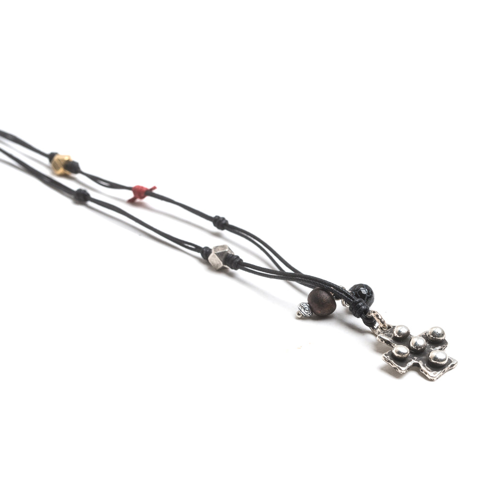 D'AMICO Collana Filo Cerato + Croce Medievale Fino Al -60%
