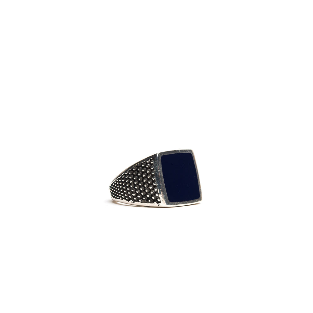D'AMICO Anello Dupont Quadrato con Lacca Blu Online
