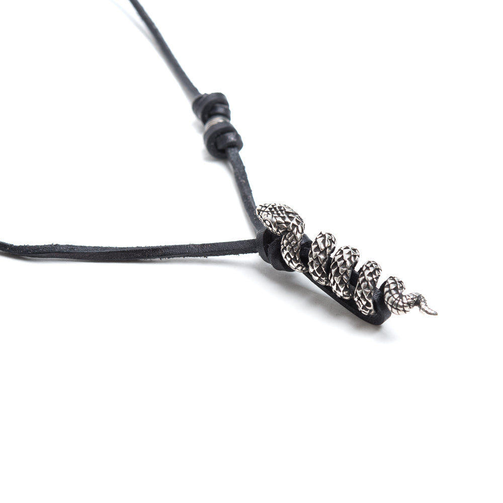 D'AMICO Collana Cuoio + Serpente Prezzo basso