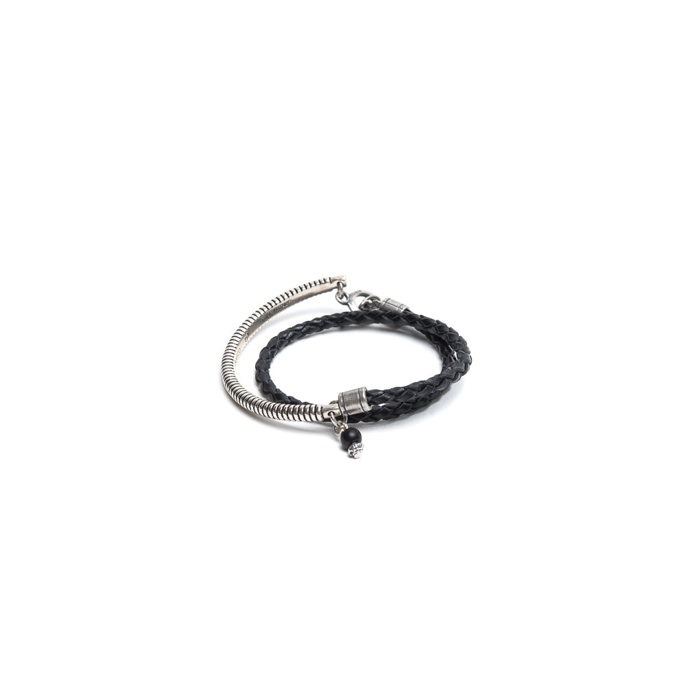 D'AMICO Bracciale Scooby Nero + Argento 925 Offerta settimanale